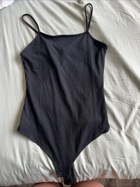 wild fable Black Sleeveless Scoop Neck Bodysuit